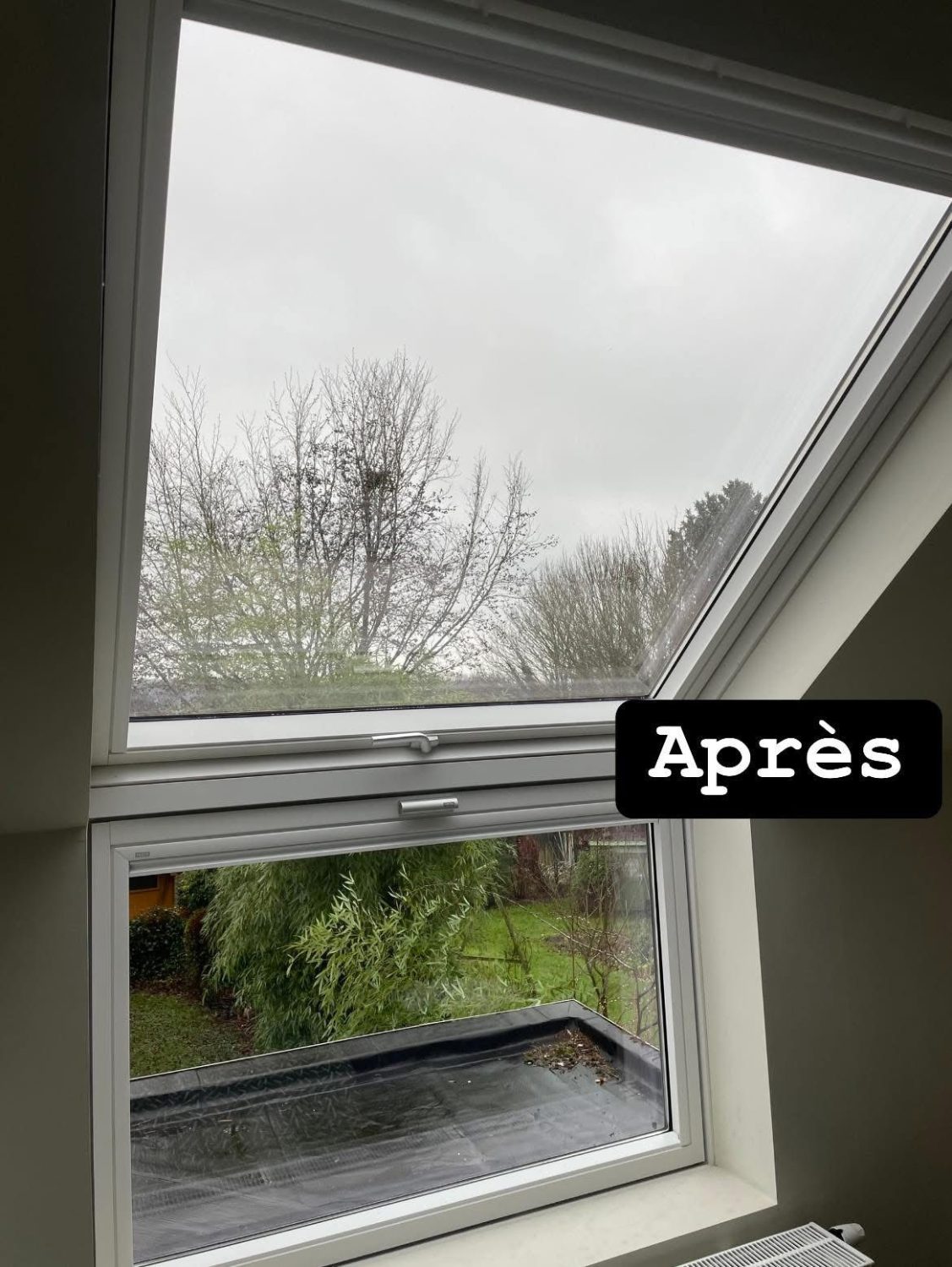 Velux après nettoyage